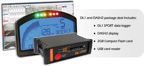 Race Technology DL1 SPORT Data Logger + DASH2 Package